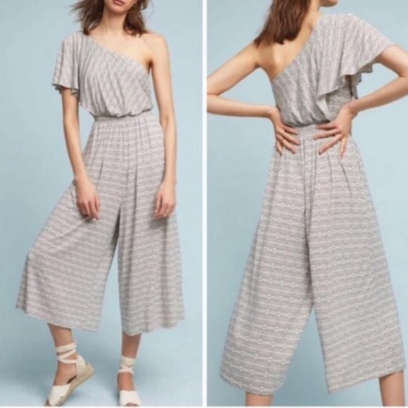 Maeve Pants - Maeve Anthropologie Jaime One Shoulder Jumpsuit XS